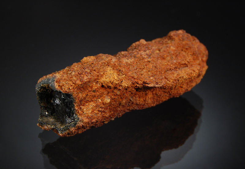 0681 Vivianite cast after belemnite - Mullica Hill, New Jersey.jpg