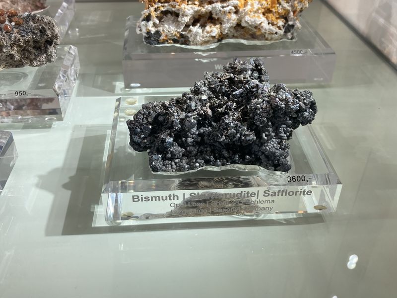 Bismuth, Skutterudite, Safflorite, Opal Lose, Schlema, Erzgebirge, Saxony, Germany.JPG