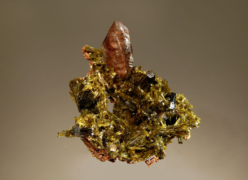 Epidote, axinite-(Mn) - Canta, Peru.jpg