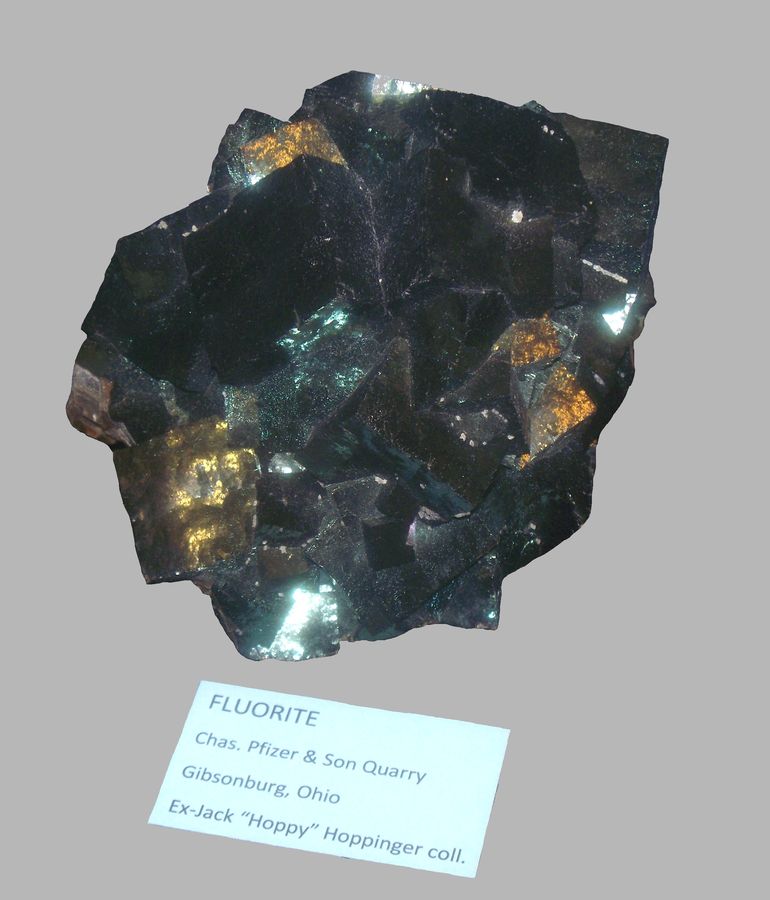 Fluorite, Charles Pfizer & Co. Inc. Quarry, John Medici Collection, Ex. Hoppy Hoppinger.jpg