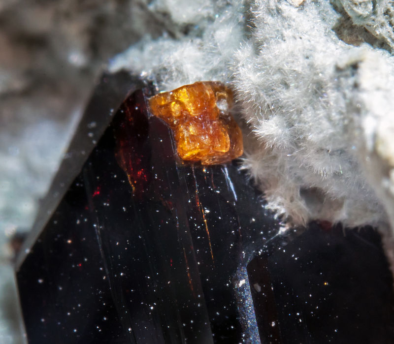 Joaquinite-(Ce) with Neptunite and Benitoite - California State Gem Mine - Benitoite Gem Mine_California_USA.jpg