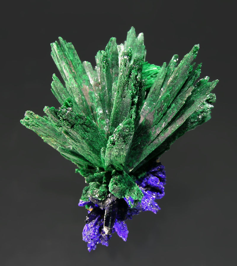 Malachite after Azurite - Kerrouchen_Beni Mellal-Khenifra Region_Morocco.jpg