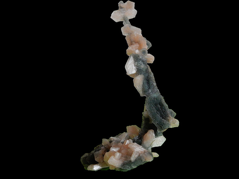 Stilbite-Ca - Quartz var. Chalcedony no 233 - FMF.JPG