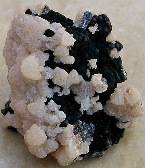 2Kalahari manganese fields calcite and goethite crystals on matrix-south africa.jpg