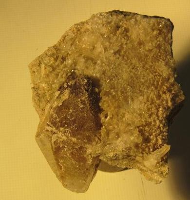 Big Calcite with tiny Quartz crystals.JPG