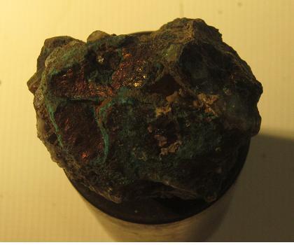 Calchopyrite , Malachite , Limonite , Hematite.JPG