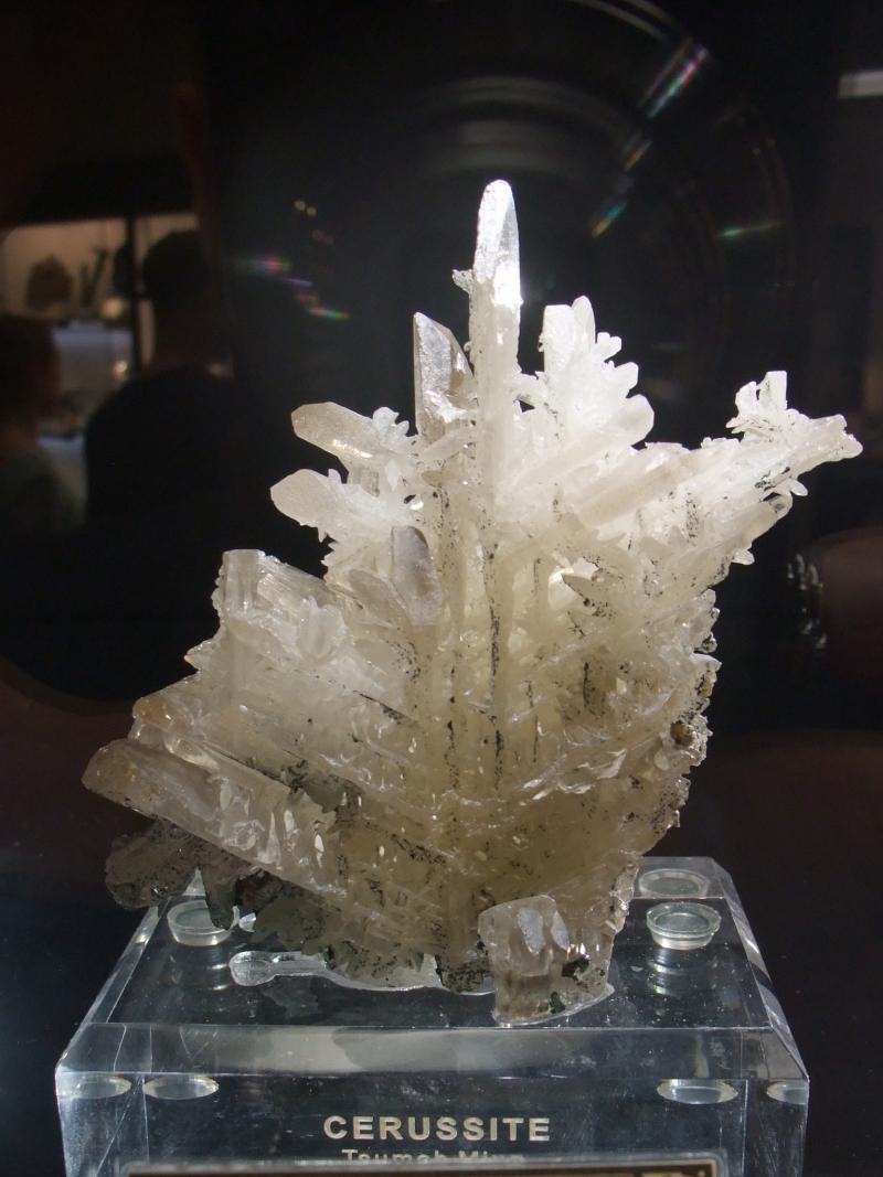 Cerussite approx 12cm high.JPG