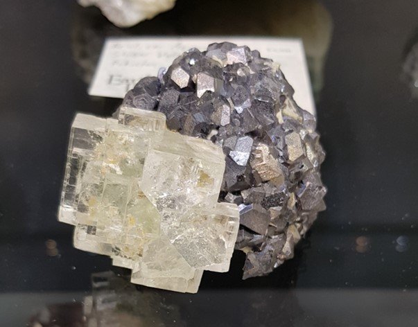 Fluorite on galena hollow core. Earths Treasure.jpg