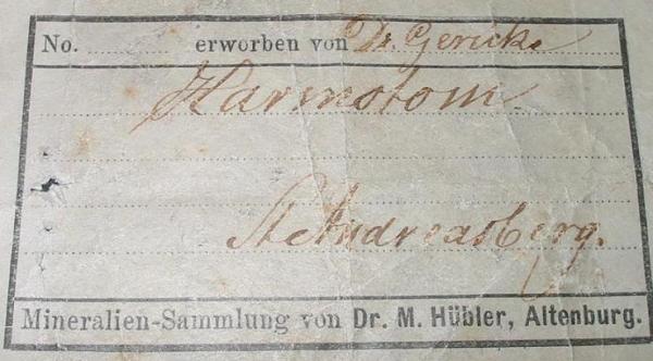 Hübler-Etikett (Harmotom Andreasberg.JPG