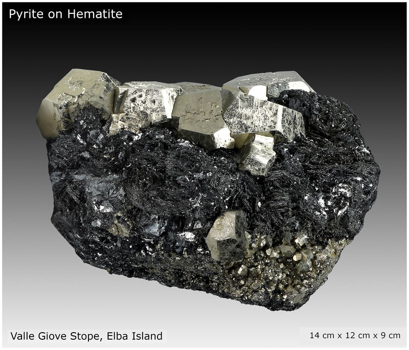 02 - PYRITE ON HEMATITE - ELBA - SIDE VIEW 1.jpg