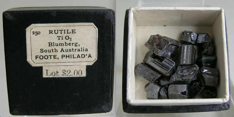 1-Box of rutile specimens, Blumberg SA.jpg