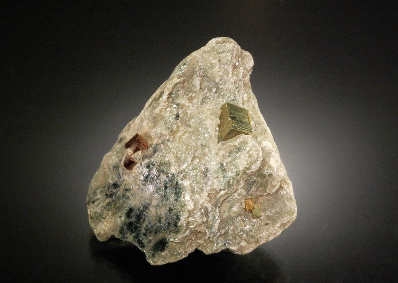 201 Pyrite in Talc - Carlton Quarry, Chester, Windsor Co., Vermont.jpg