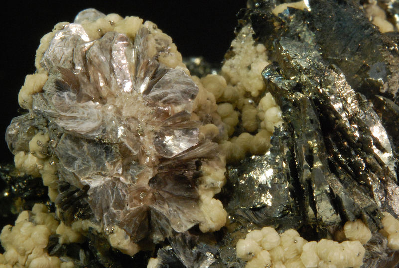 2848 Muscovite, Arsenopyrite, Siderite, Marcasite - Panasqueira Mine, Portugal.jpg