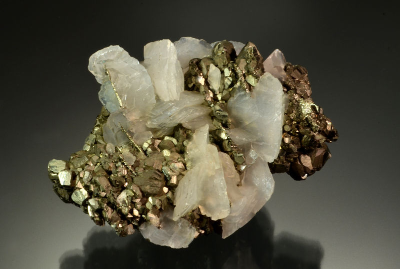 3143 Calcite on Pyrite2 - Stari Trg Mine, Trepca, Mitrovica, Kosovo.jpg