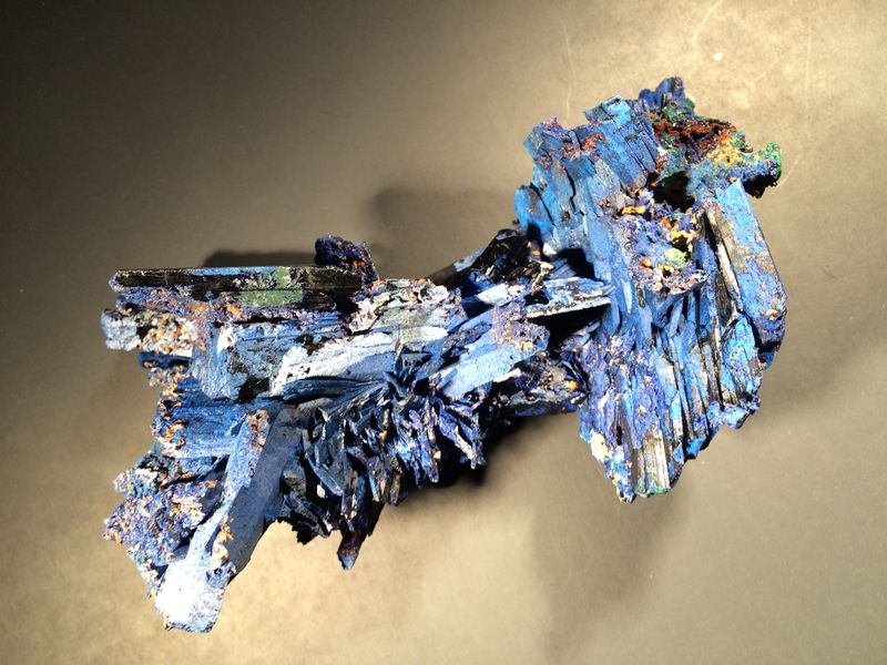 621c. Azurite, Toussit, Jerrada Province, Morocco.JPG