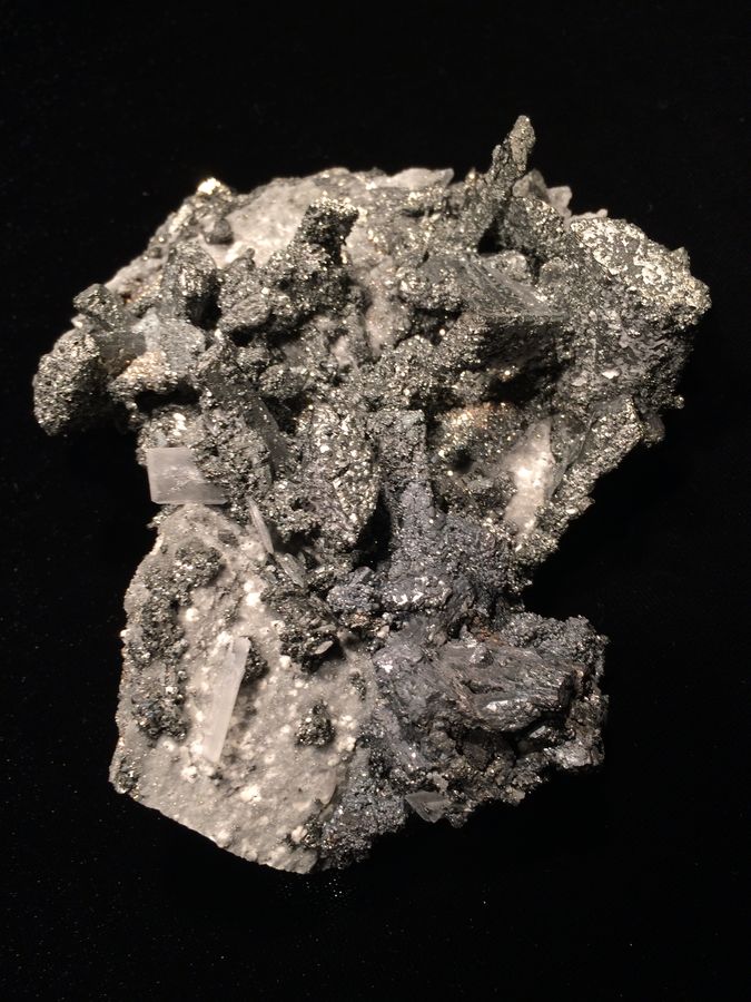 664. Enargite, Tetrahedrite, Barite, Quirulvilca Mine (aka La Libertad Mine, Asarco Mine), Quirulvilca District, Santiago de Chuco Prov., La Libertad Dept., Peru.JPG