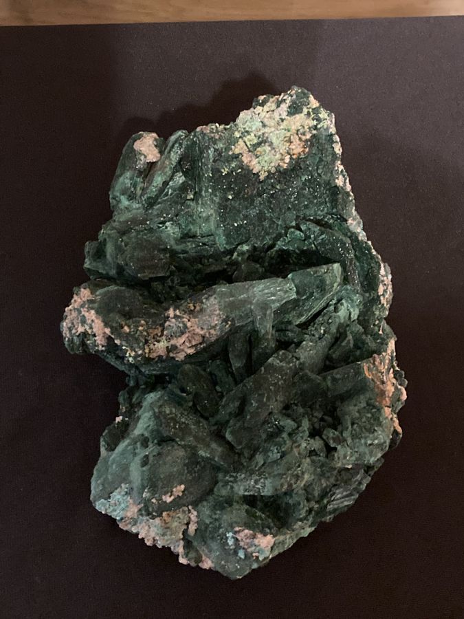675. Malachite ps after Azurite, Tsumeb Mine, Tsumeb, Oshikoto Region Namibia (12).JPG