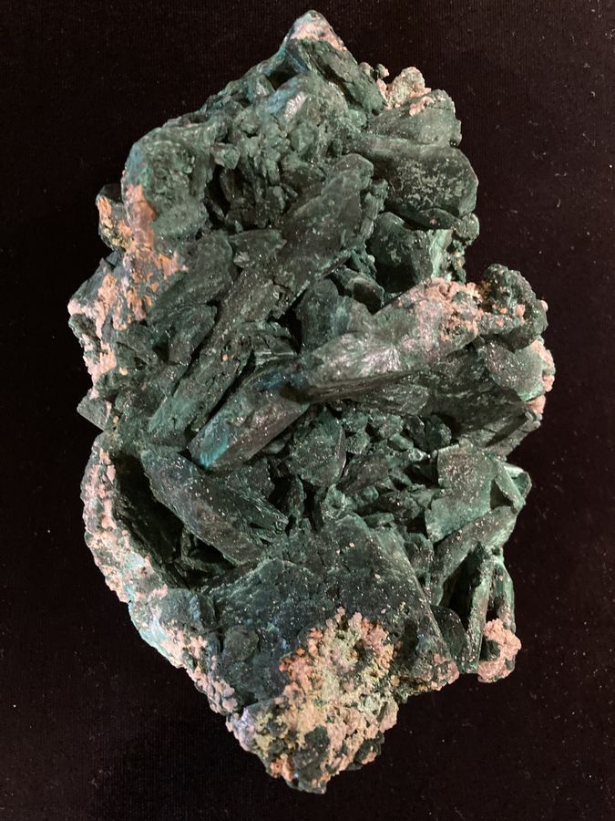 675. Malachite ps after Azurite, Tsumeb Mine, Tsumeb, Oshikoto Region Namibia (2).JPG