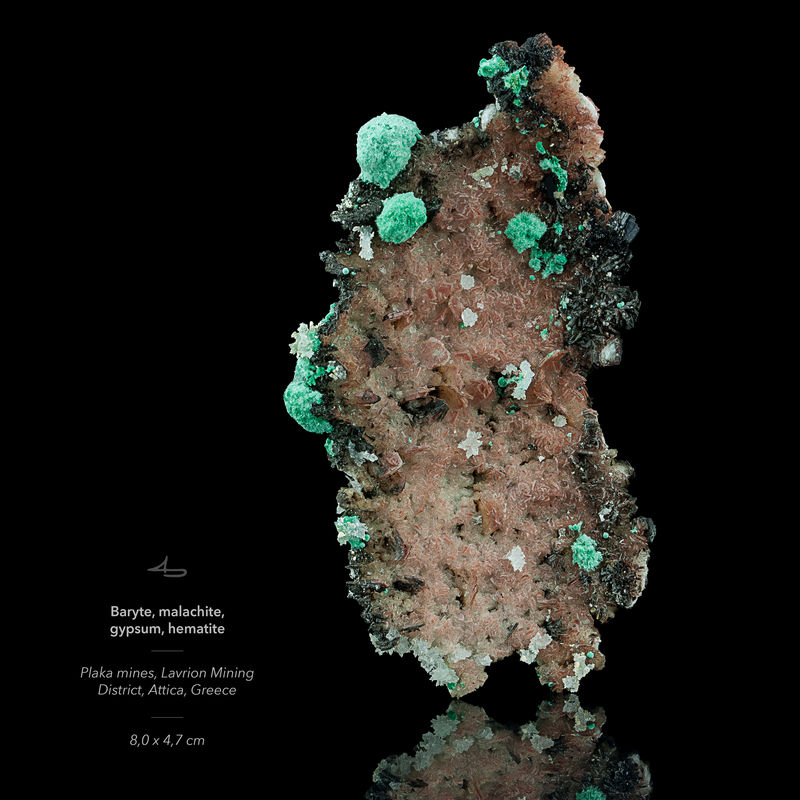 Baryte-malachite-gypsum-hematite-Lavrion-Greece.jpg