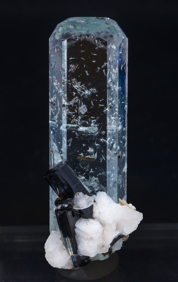 Beryl variety aquamarine with inclusions Schorl and Albite - Gilgit-Baltistan_Pakistan.jpg