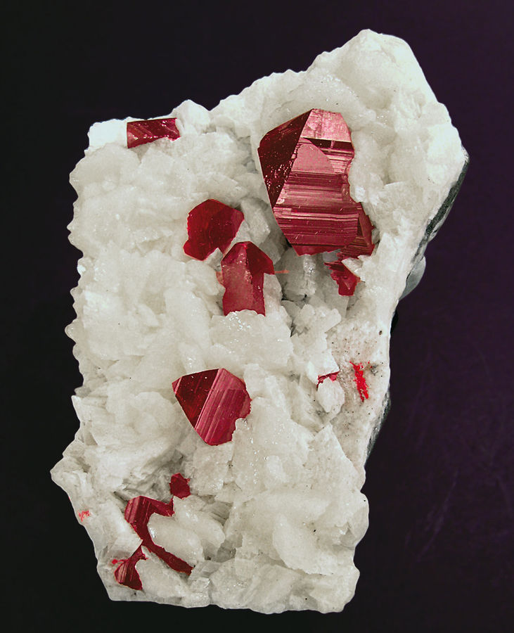 Cinnabar on Dolomite - Chatian Mine_Hunan Province_China.jpg