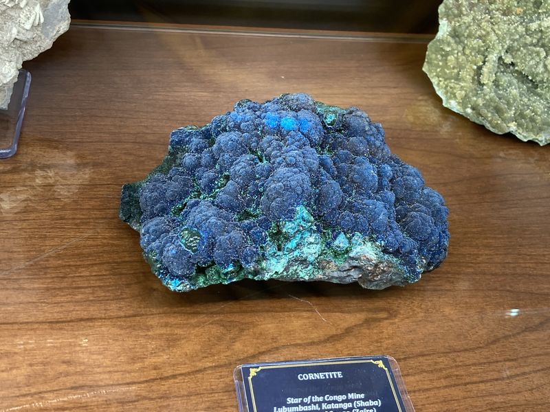 Cornetite, Star of the Congo Mine, Katanga, Zaire.JPG