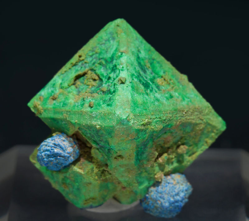 CV-19_Coronavirus - Malachite after Cuprite and Azurite - Chessy-les-Mines_Auvergne-Rhne-Alpes_France.jpg