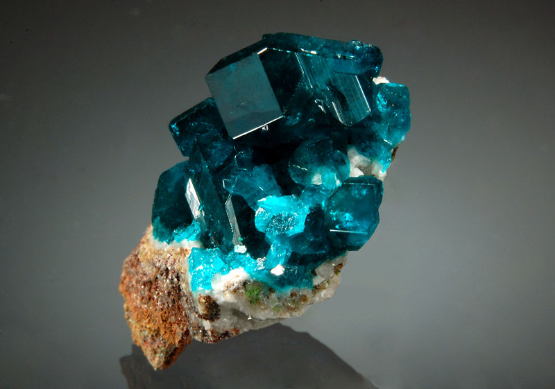 Dioptase - Tsumeb Mine, Otjikoto Region, Namibia.jpg