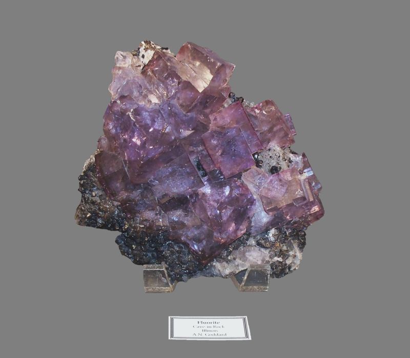 Fluorite, Sphalerite, and Quartz, Cave-in-Rock District, Hardin County, Illinois, United States.jpg