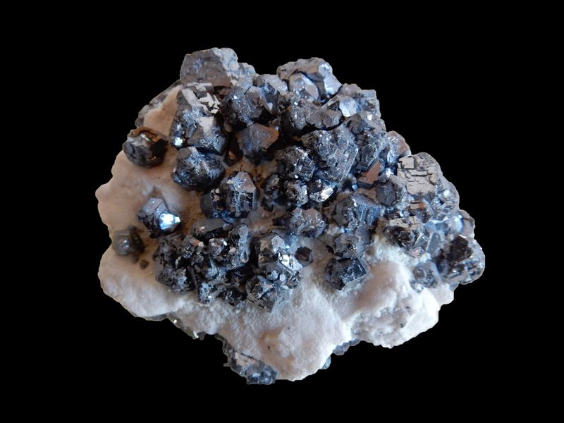 Galène avec Calcite sur Manganocalcite no 11 - FMF.jpg