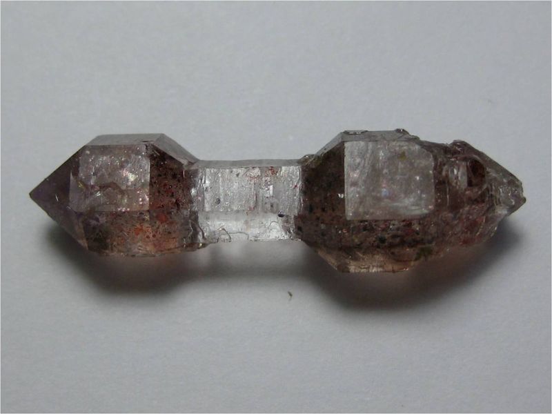 Quartz double terminated scepter, Karur, Tamil, India.jpg