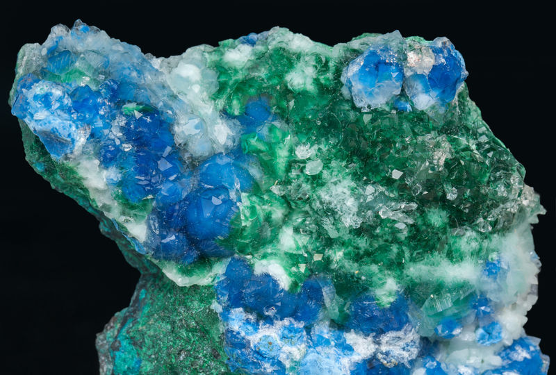 Shattuckite on Quartz with Malachite - Milpillas Mine_1100 level_Cuitaca_Municipio Santa Cruz_Sonora_Mexico.jpg