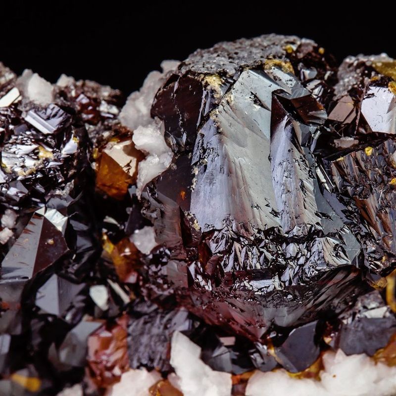 Sphalerite with Dolomite - Las Mánforas Mine, Cantabria Spain.jpg