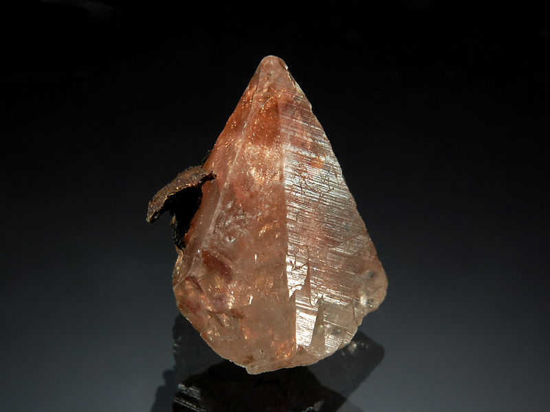 TN572 Copper in Calcite - Quincy Mine, Houghton County, Michigan.jpg