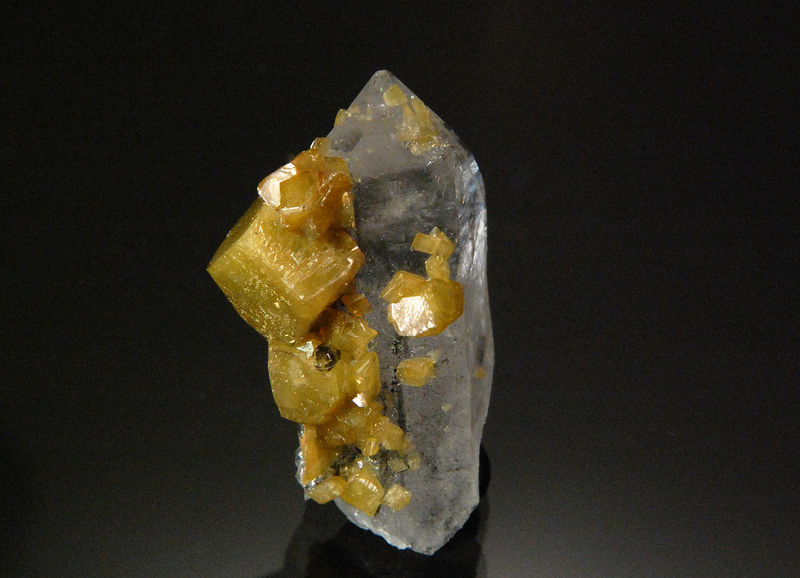 TN852 Siderite on Quartz - Muzo, Boyaca Dept., Colombia.jpg