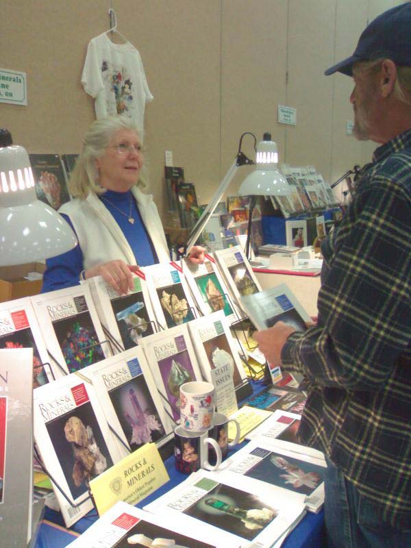 Tucson 2009 - Marie Huizing from Rocks & Minerals magazine.jpg